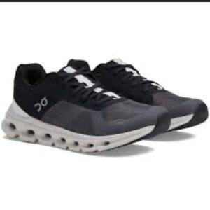On Running Men’s Cloudrunner 2 Black Eclipse/Frost Sneakers size 12